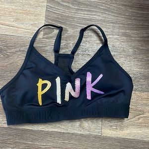 Pink sports bra size small